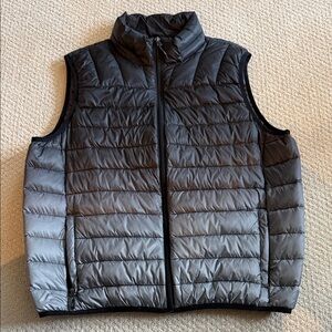 Hawke & Co Black Quilted Packable Puffer Vest
